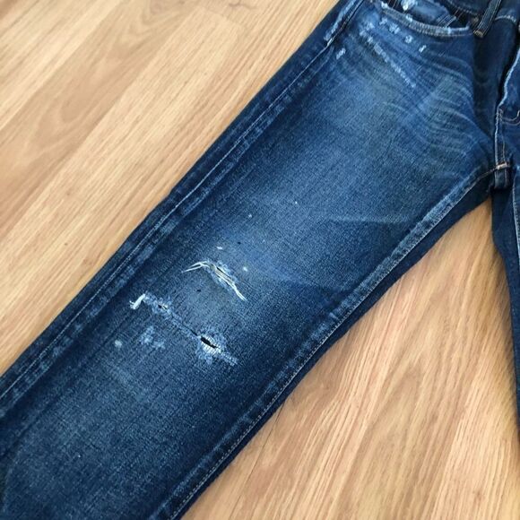 MOUSSY VINTAGE Lancaster Skinny Jeans Blue Denim Distressed Women’s SIZE 25 - Picture 9 of 15
